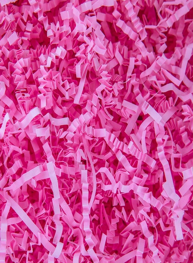 Caleihd Crinkle Cut Paper Shred Packing Grass Cushion Paper Streamer for Christmas Wedding Birthday Bridesmaid Engagement Craft Gift Boxes Bags Basket Filler Decoration 4.5oz Pink - Image 1